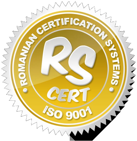 ISO 9001 certified — RS Cert, Romanian Certification Systems